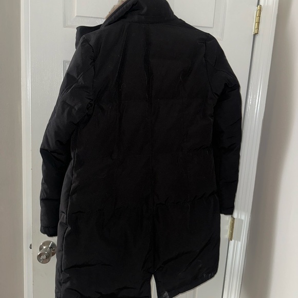 Vince Camuto Black Puffer Coat with Fur Hood - Picture 7 of 8